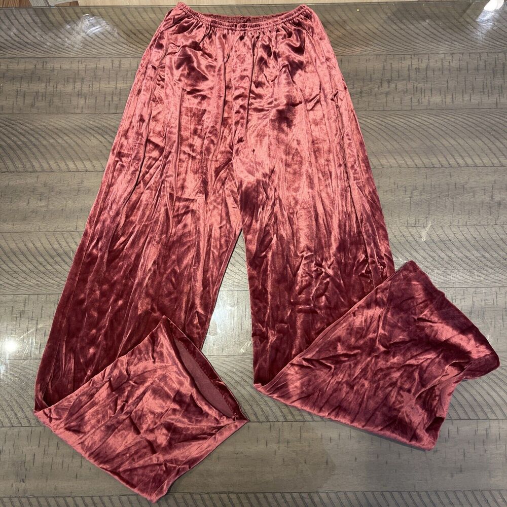 Vintage Womens Velour Leisure suit Holiday Christmas outfit Suit Sz M Deena Cali - Picture 3 of 10